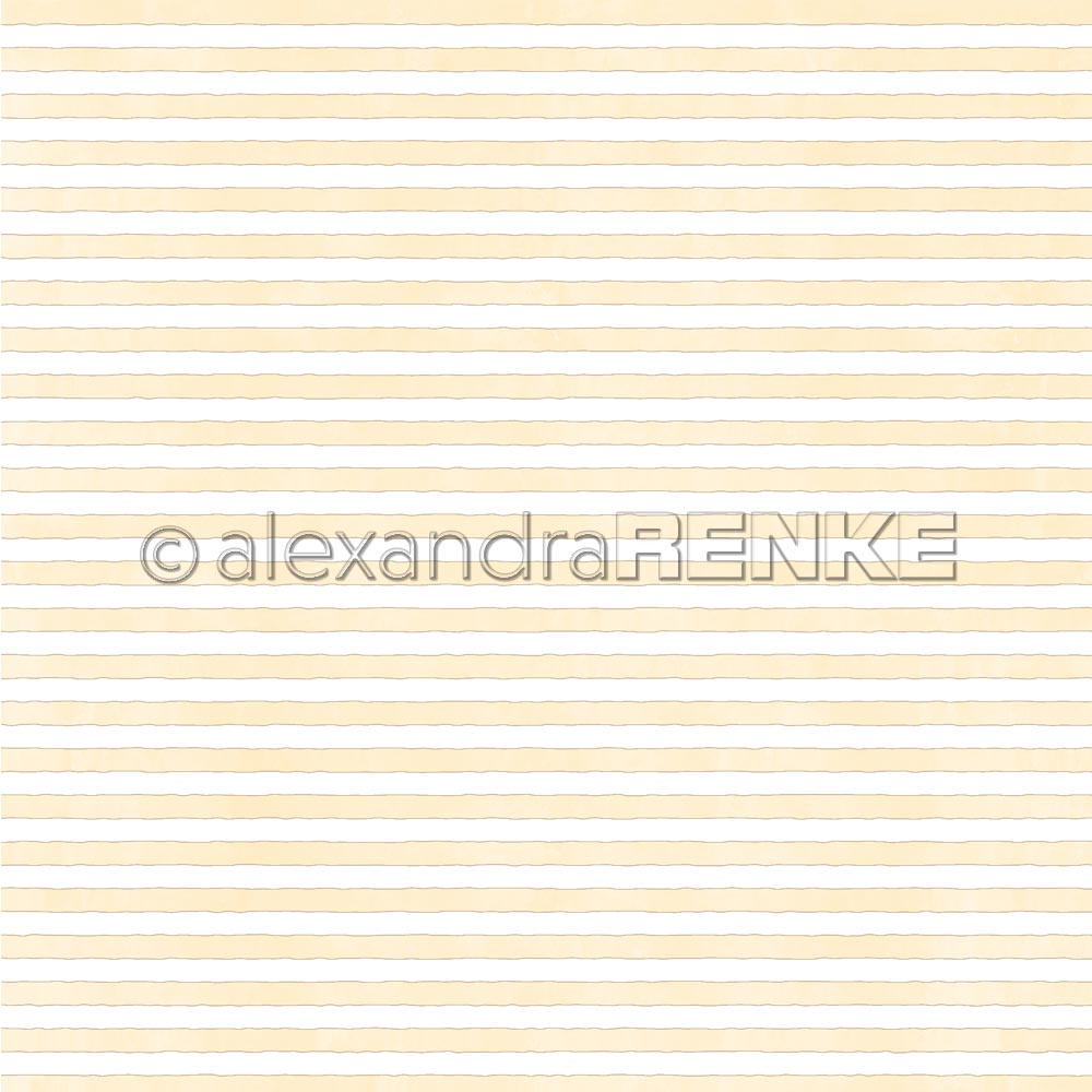 Alexandra Renke - Stripes Yellow - Paper - 12x12"