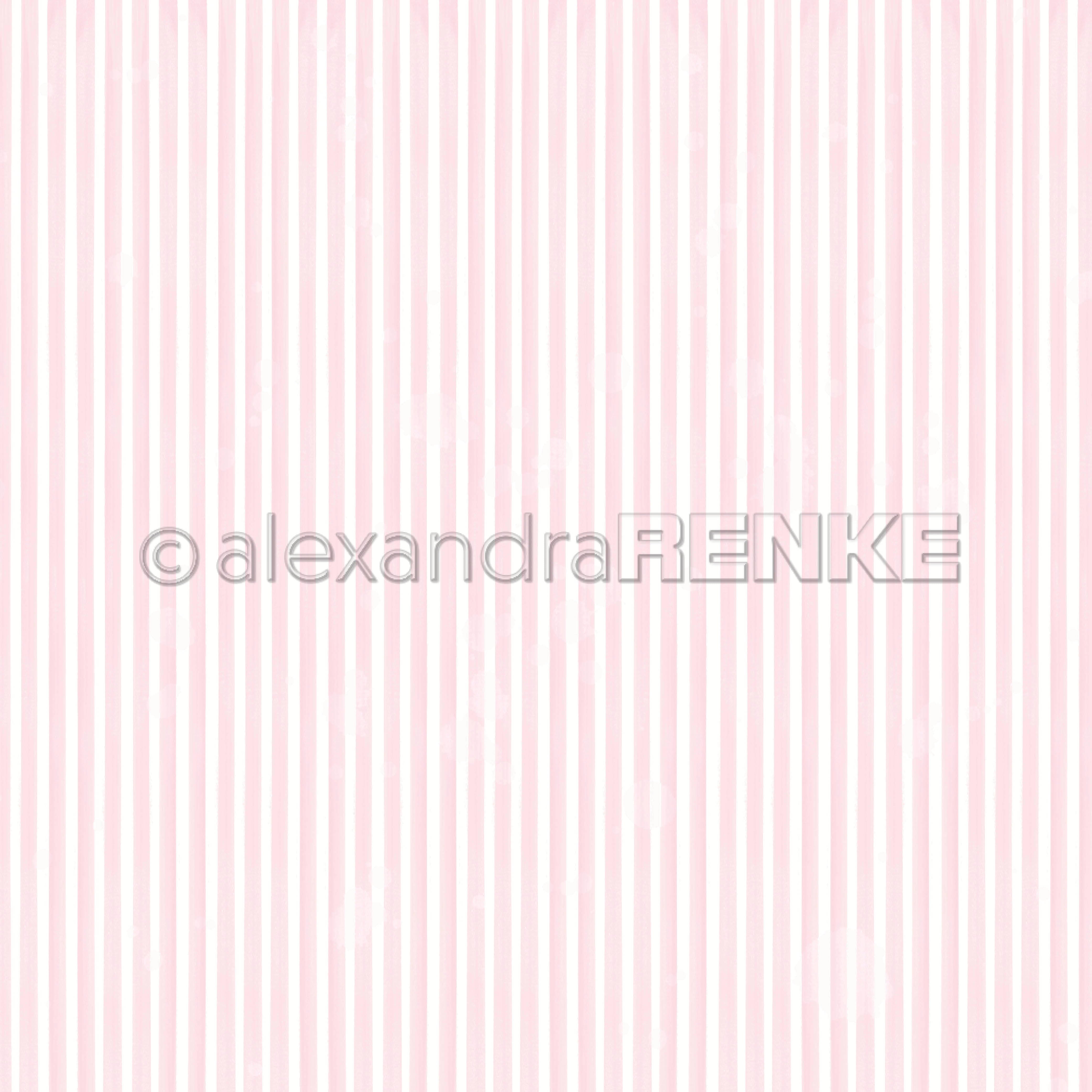 Alexandra Renke - Narrow stripes sakura pink  - 12 x 12"
