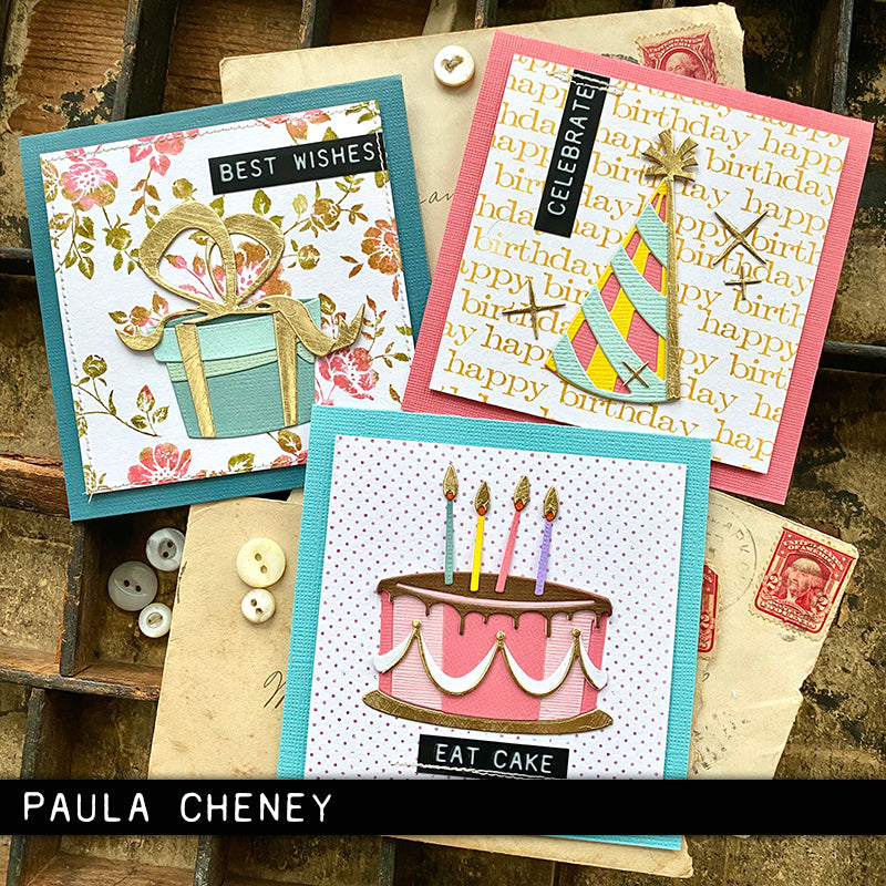 Sizzix - Tim Holtz - Thinlits Dies - Colorize - Celebrate