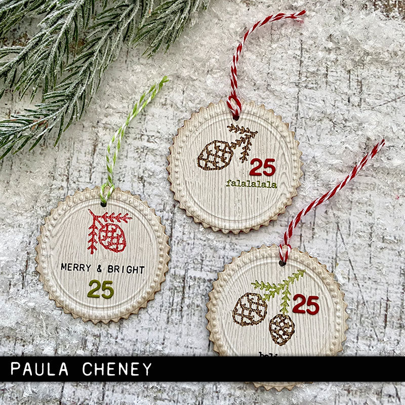 Sizzix - Tim Holtz - Embossing Thinlits - Pine Patterns