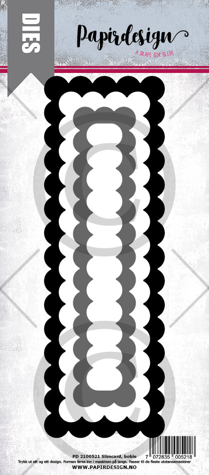 Papirdesign - Dies - Slimcard boble