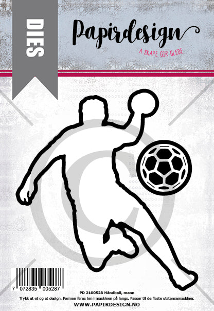 Papirdesign - Dies - Håndballmann