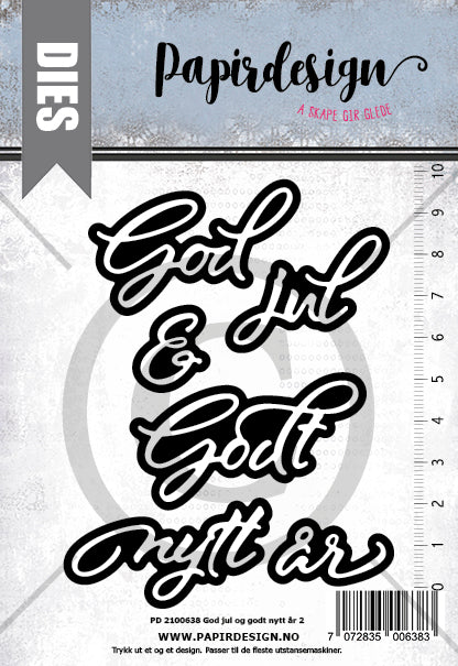 Papirdesign - Dies - God jul og godt nytt år 2