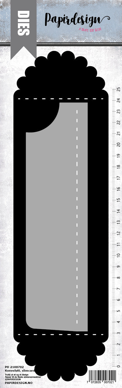 Papirdesign - Dies - Konvolutt, Slimcard