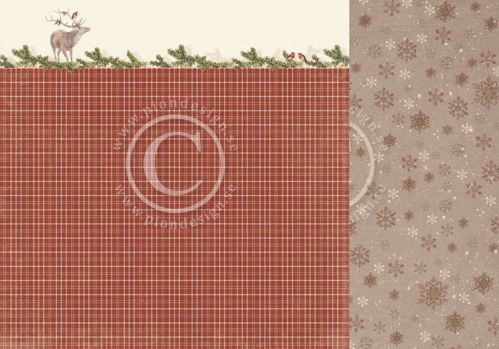 Pion Design - A Woodland Christmas Tale - Deer 12x12"