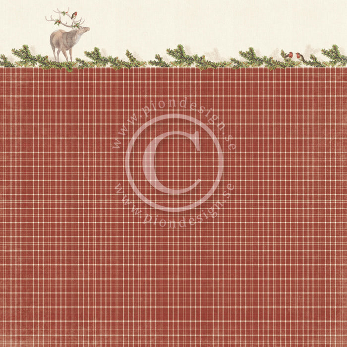 Pion Design - A Woodland Christmas Tale - Deer 12x12"
