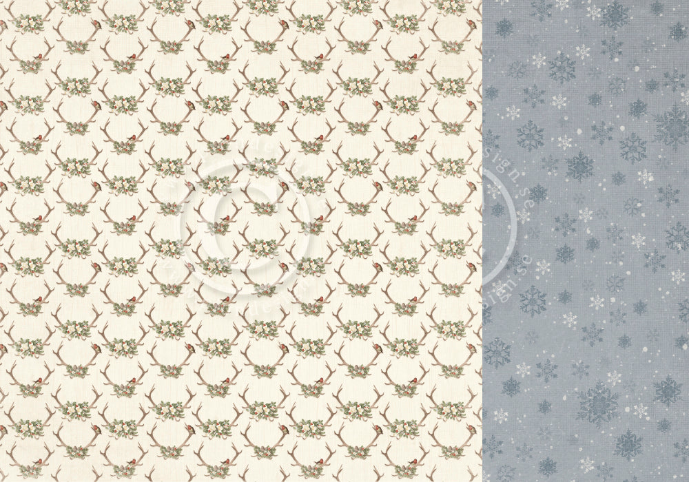 Pion Design - A Woodland Christmas Tale - Festive Antlers 12x12"
