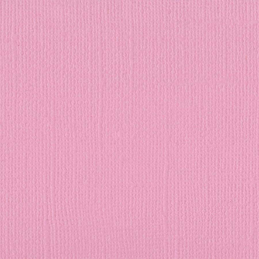 Bazzill Canvas 12 x 12 Petunia rosa kartong