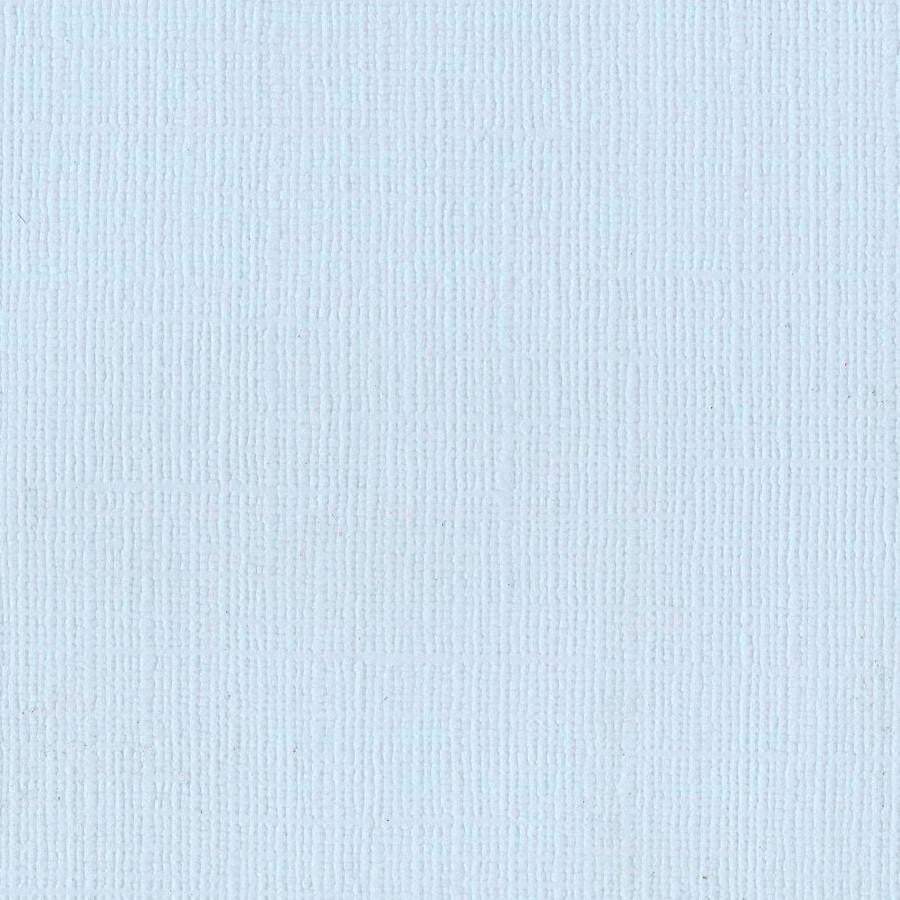 Bazzill Canvas 12 x 12 Powder Blue blå kartong