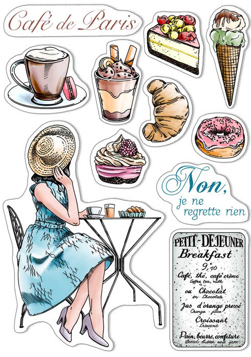 Ciao Bella - Clear Stamps - Notre Vie - La Boulangerie - 6 x 8"