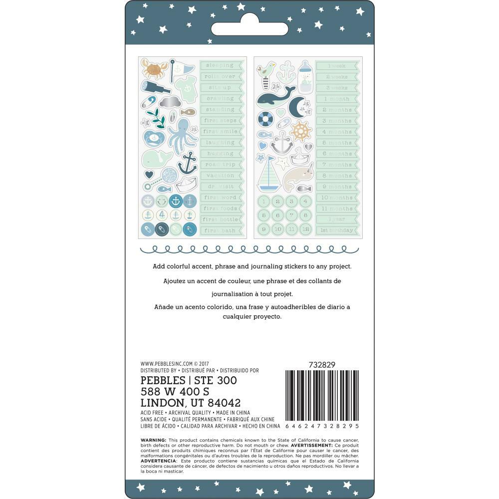 Pebbles - Night Night - Repeat Stickers - Boy