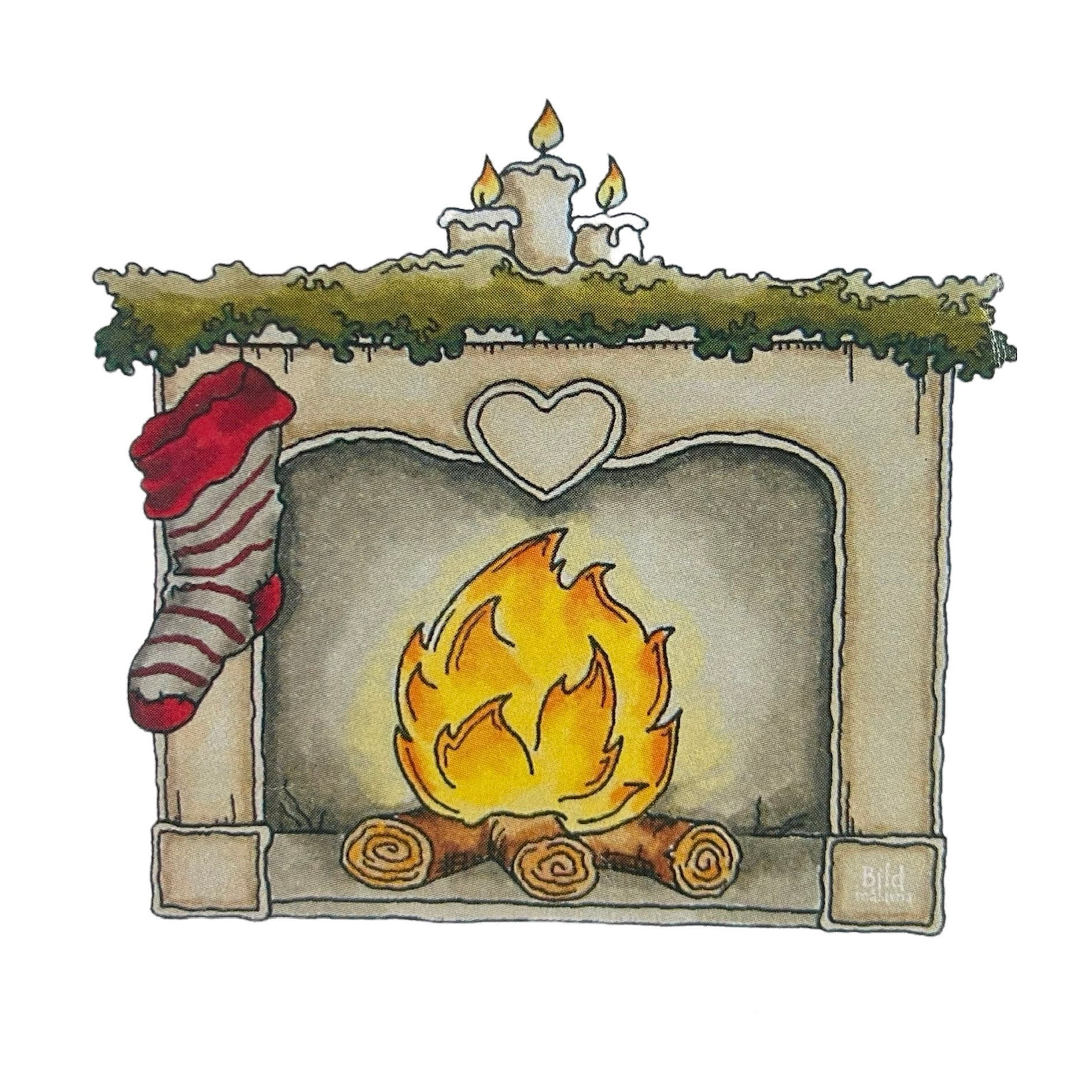 Bildmålarna - stamp - Cozy Heart