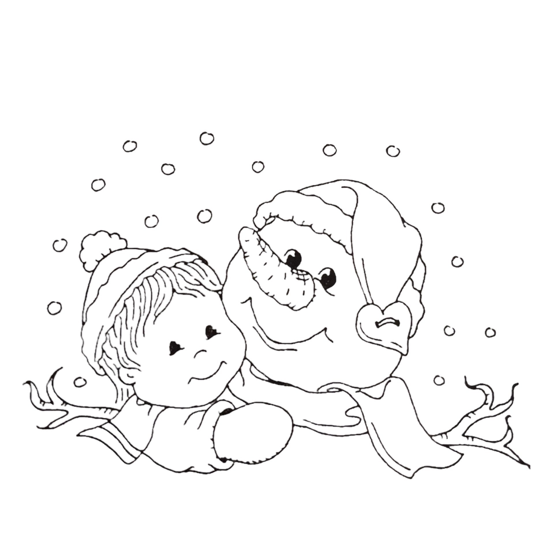 Bildmålarna - Stamp - Mimo Snowman