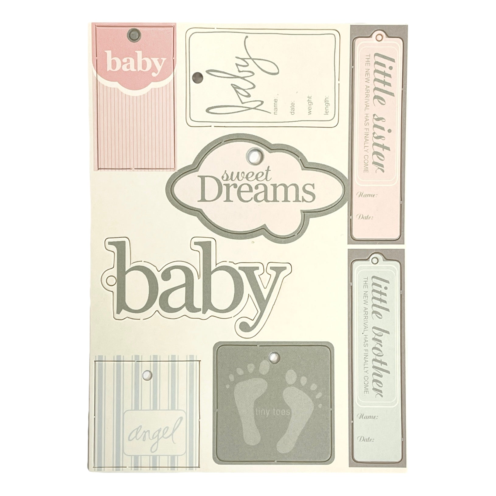 Heidi Swapp - Chipboard Tags - Baby