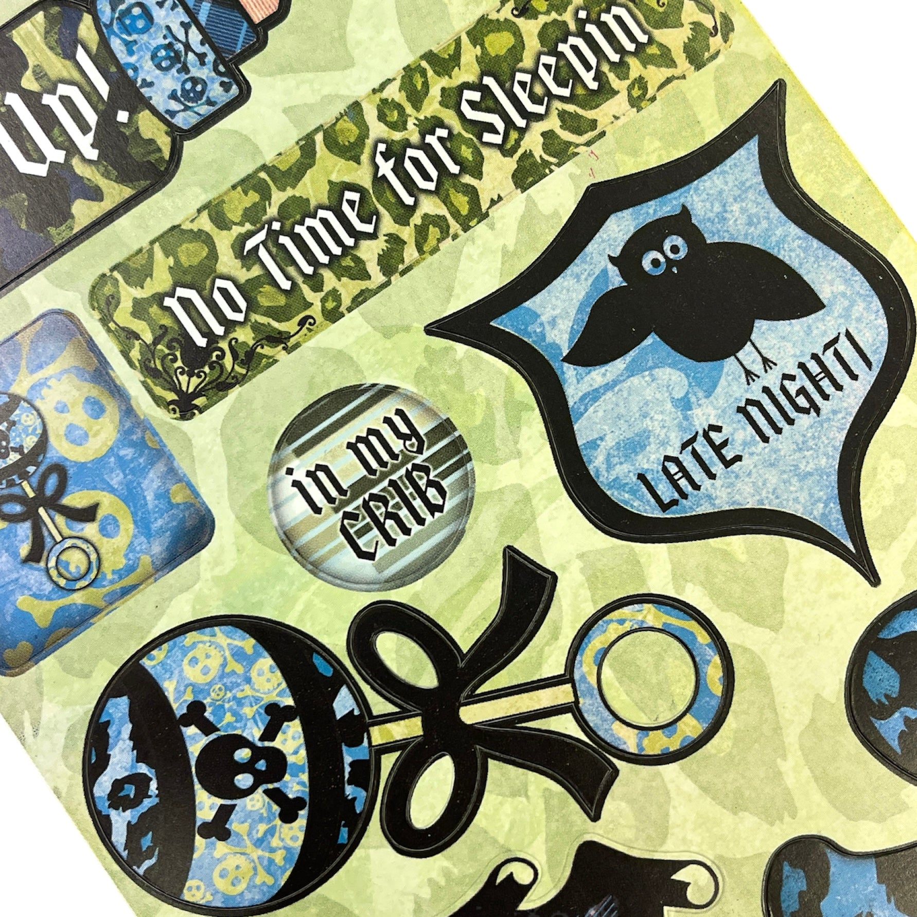 Creative Imaginations - Melange Cardstock Stickers - Rock-a-bye Boy