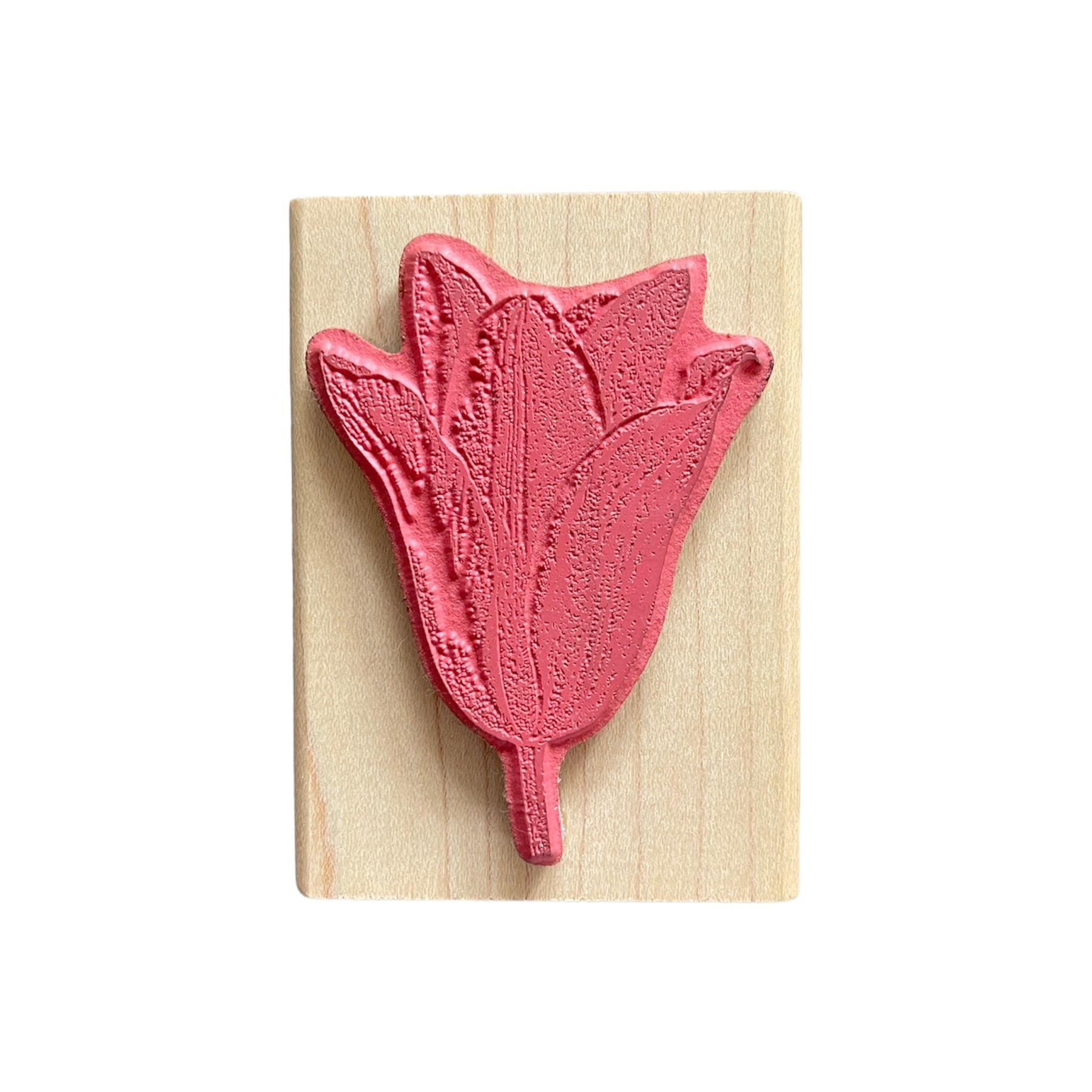 Hampton Art - Wood Mounted Stamp - Tulip