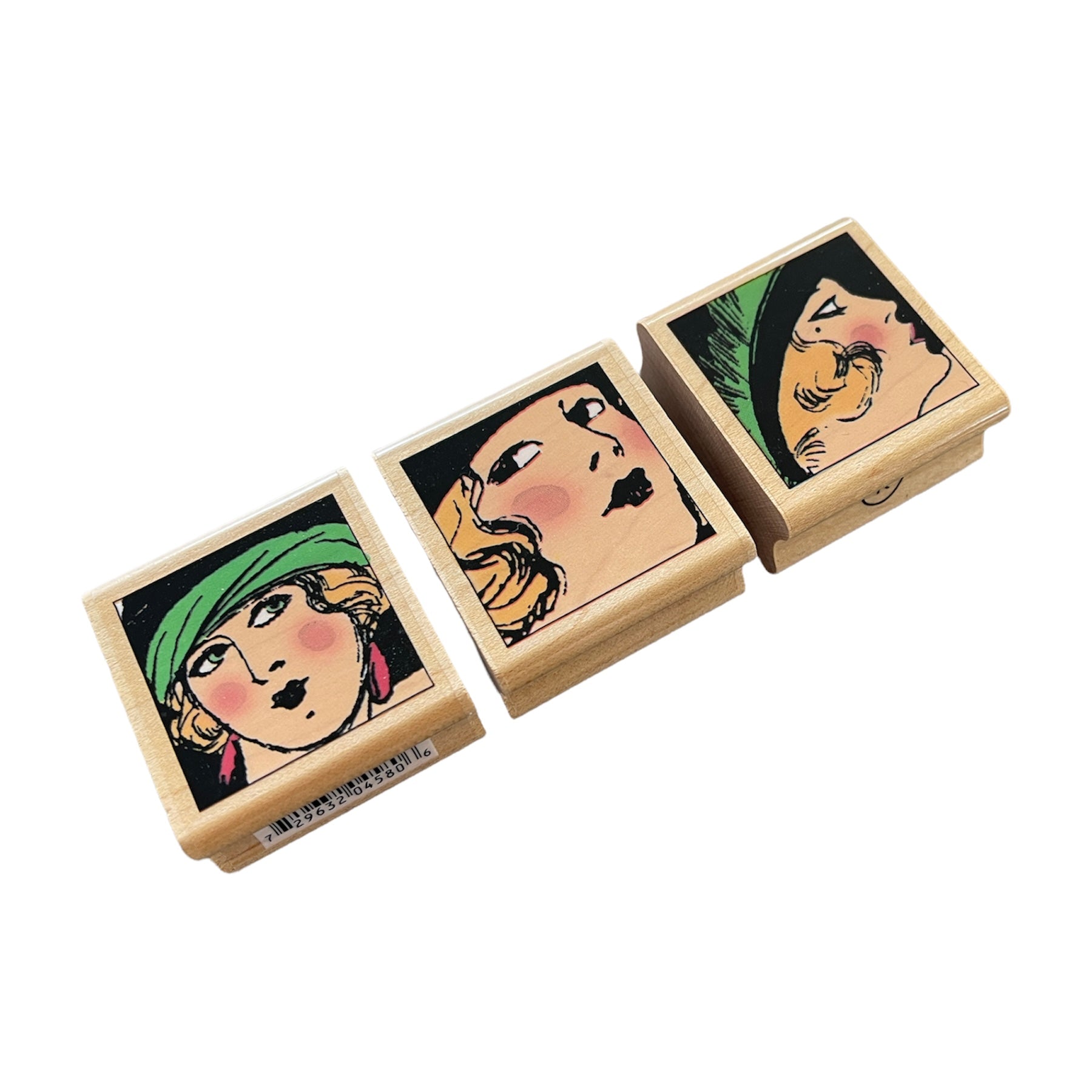 Hampton Art - Wood Mounted Stamp - Brandy, Brenda & Bree