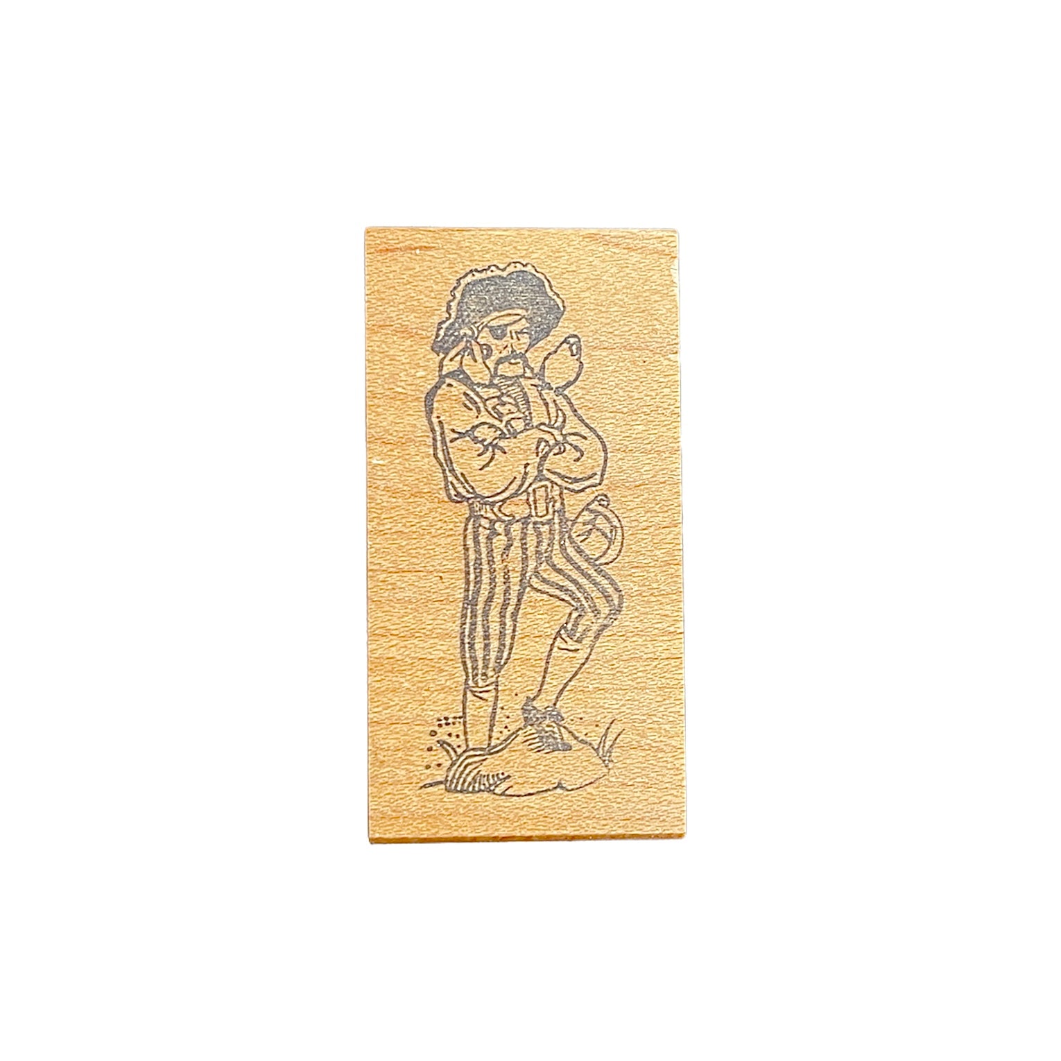 The Stamp Pad - Wood Mounted Stamp - Pirate Captain
