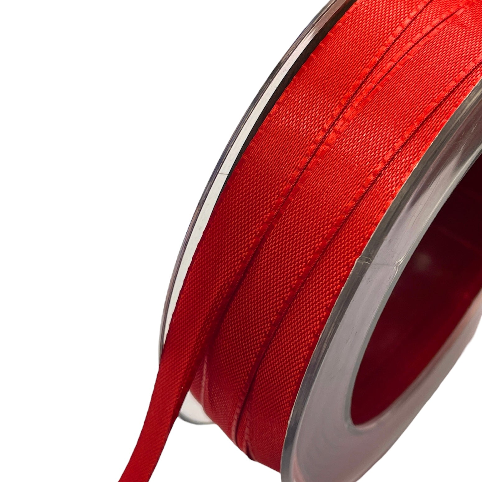 Bånd - Woven Satin - Red - Metervis