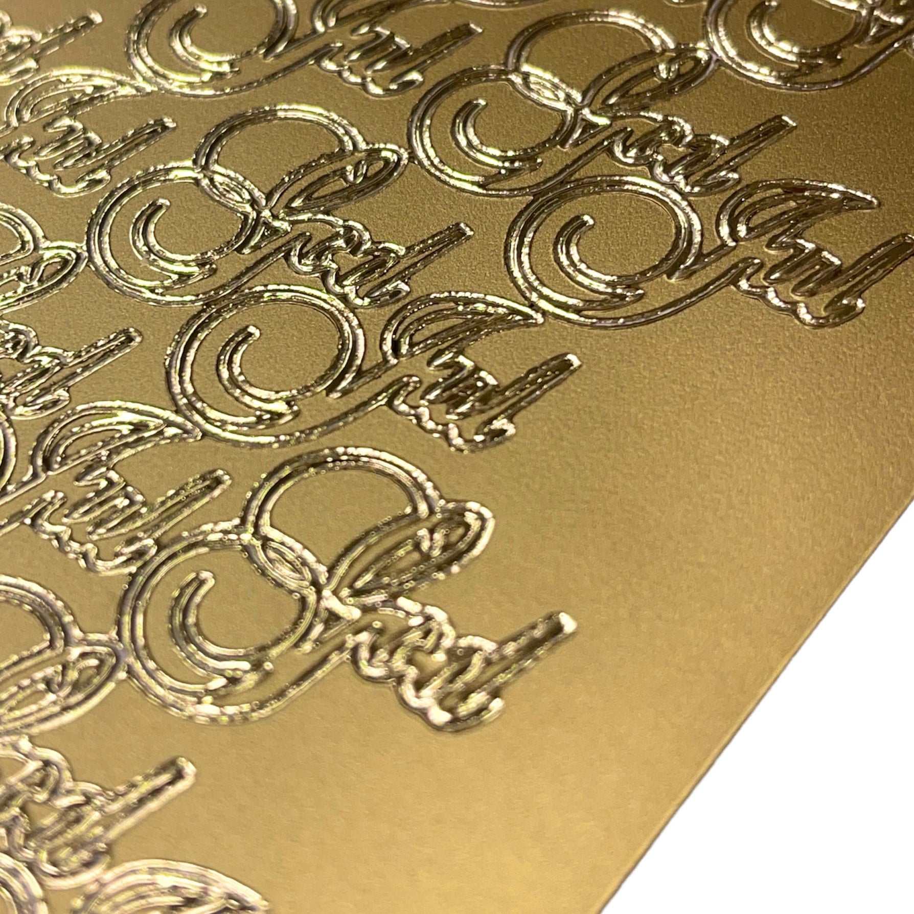 Klistremerker - God Jul - Gull