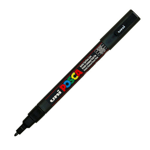 Uni Posca - Bullet Shaped Tip - Fine Line - Pen - Black (0,9 - 1,3 mm)