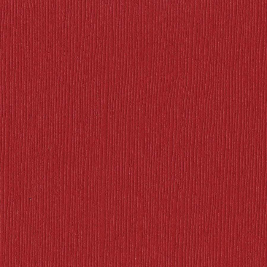Bazzill - Canvas - Red Devil 12x12" rød kartong