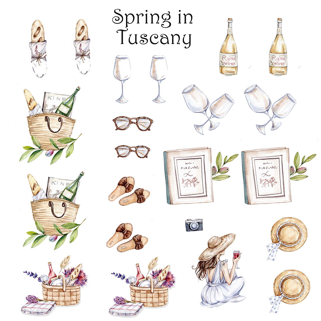 Reprint - Spring in Tuscany - Collection Pack - 12 x 12"