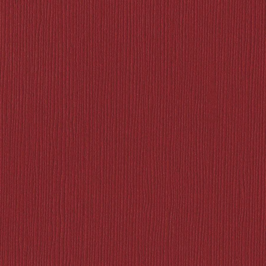 Bazzill Grass Cloth 12 x 12 Ruby Slipper rød kartong