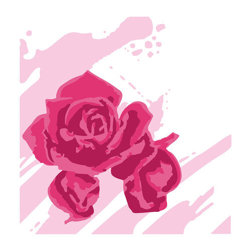 Sizzix - Layered Stencil Set - Watercolor Roses