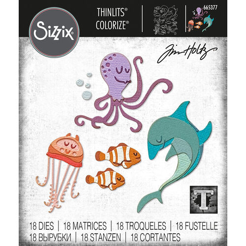 Sizzix - Tim Holtz Alterations - Thinlits - Colorize  - Under the Sea 1
