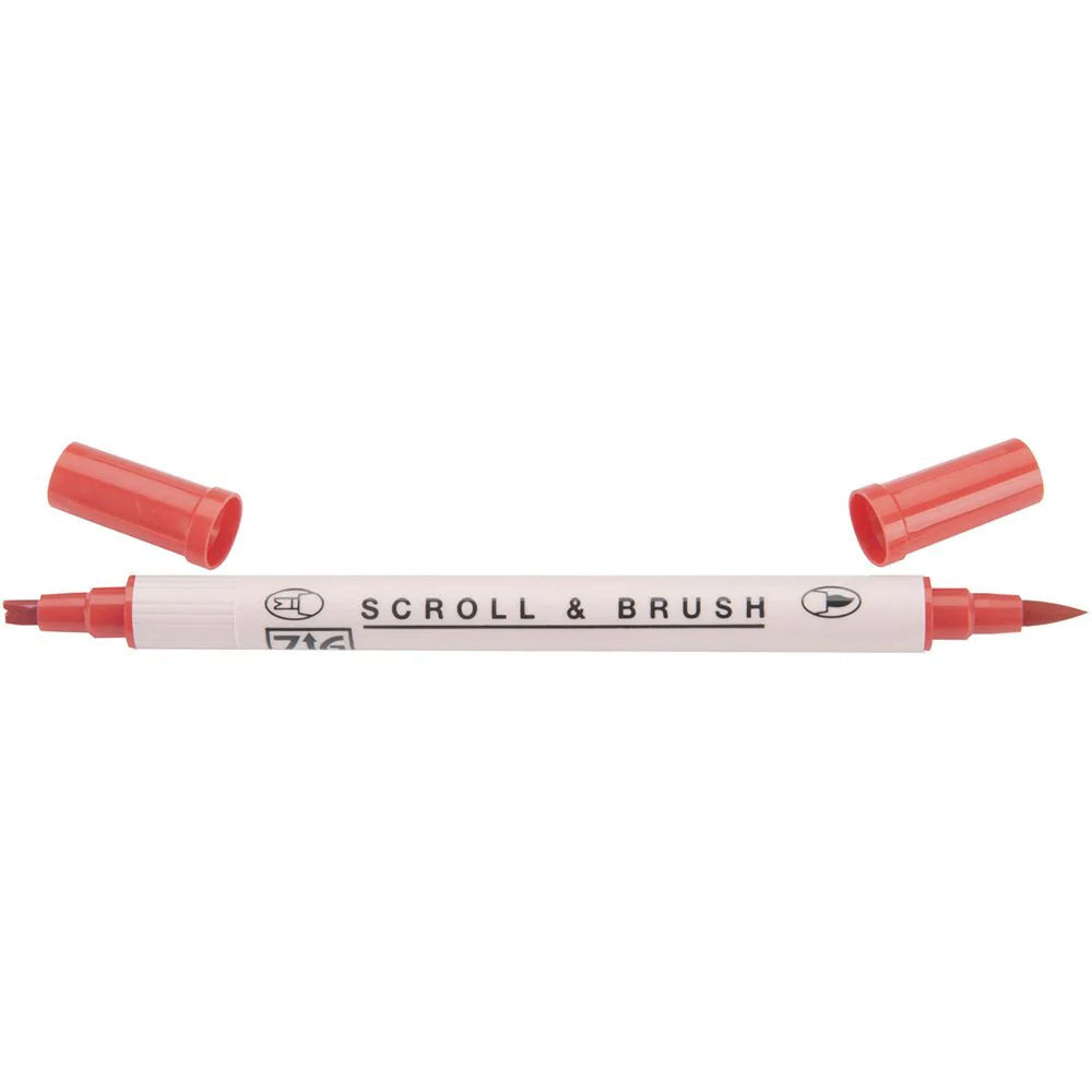 Zig - Scroll & Brush - Pure Red