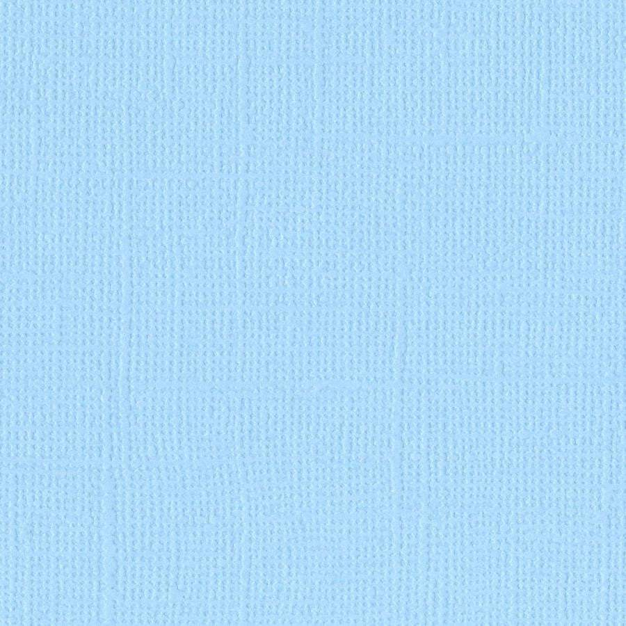 Bazzill - Grass Cloth - Sea Water 12x12" blå kartong