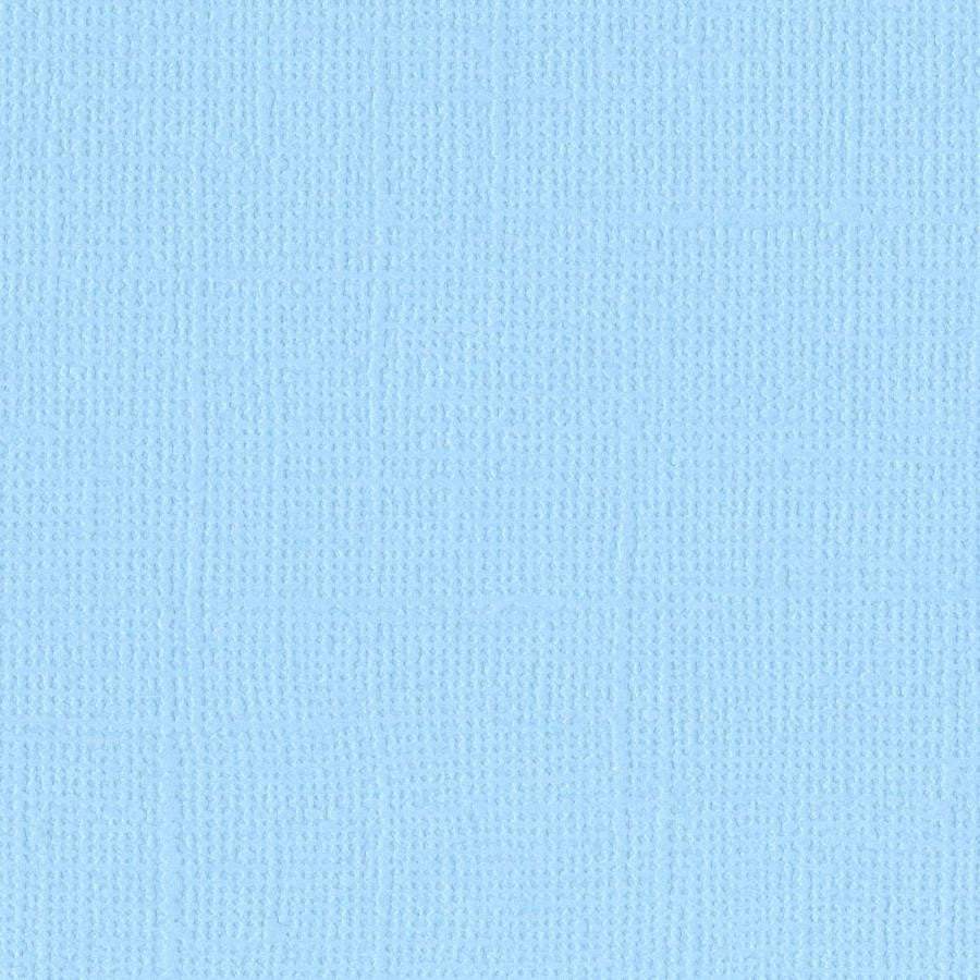 Bazzill - Grass Cloth - Sea Water 12x12" blå kartong