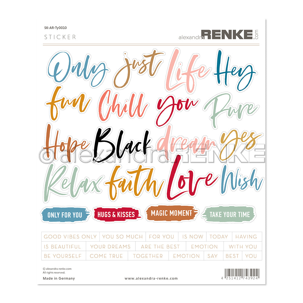 Alexandra Renke - Stickers - Brush type