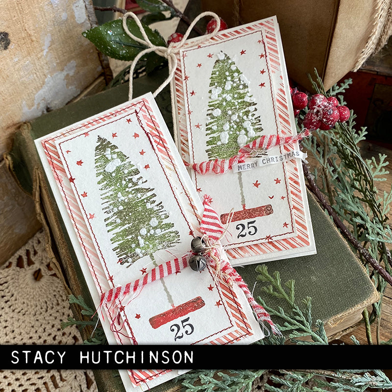 Tim Holtz Collection - Cling Stamps - Bottlebrush Trees