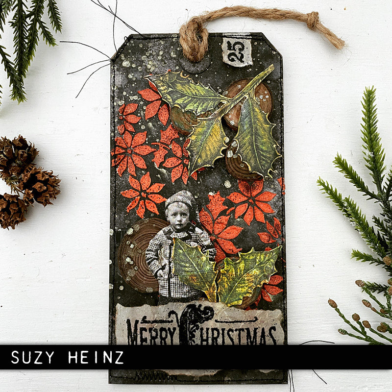 Tim Holtz - Stencil - Tiny Poinsettia