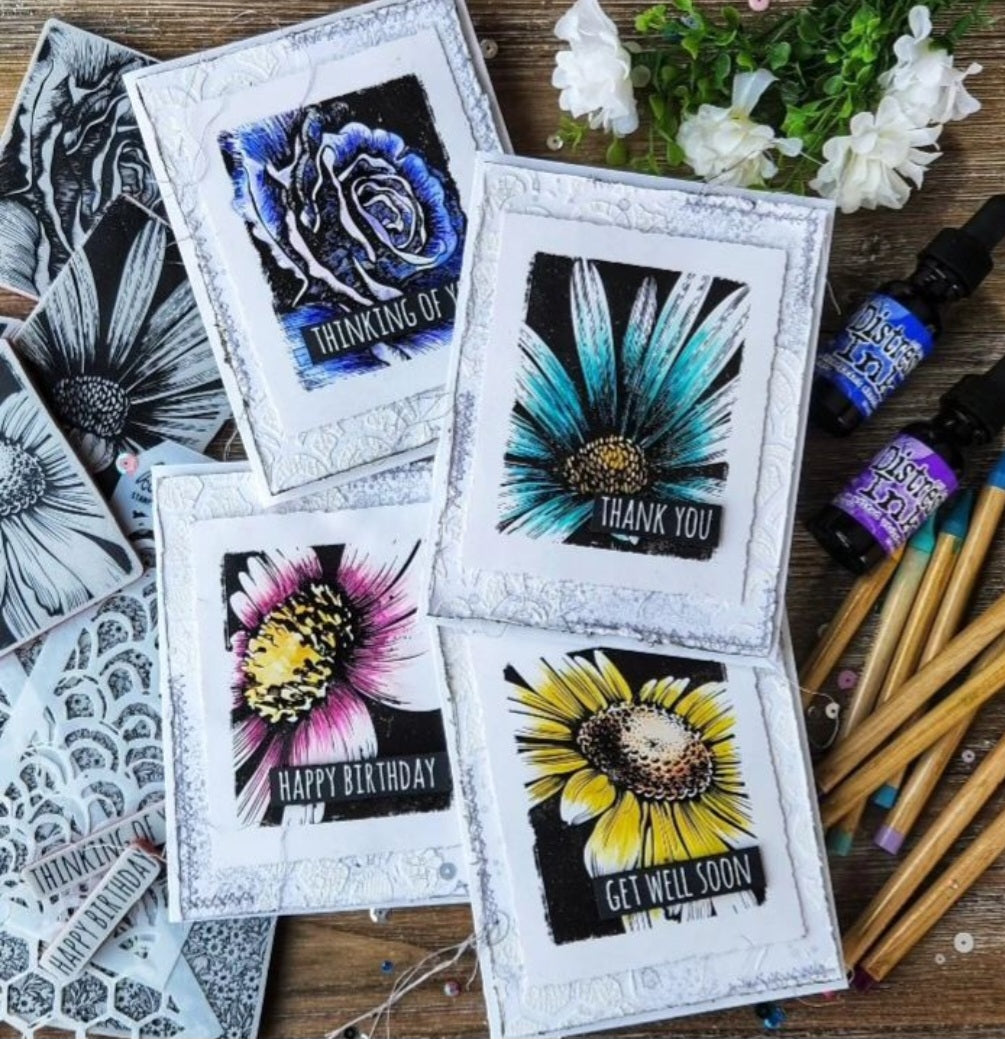 Tim Holtz Collection - Cling Stamps - Bold Botanicals