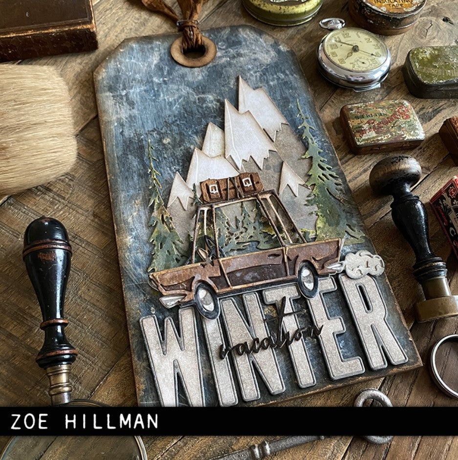 Sizzix - Tim Holtz - Thinlits Dies - Colorize - Road Trip