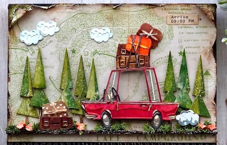 Sizzix - Tim Holtz - Thinlits Dies - Colorize - Road Trip