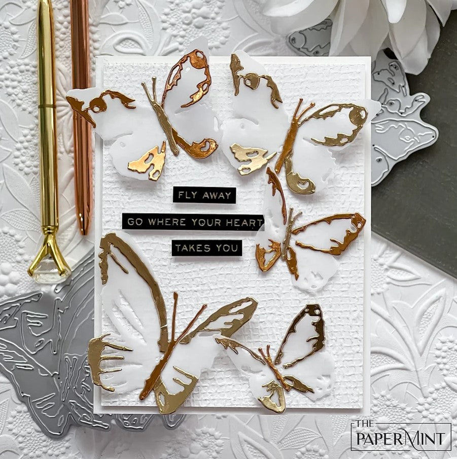 Sizzix - Tim Holtz Alterations - Thinlits Colorize - Brushstroke Butterflies