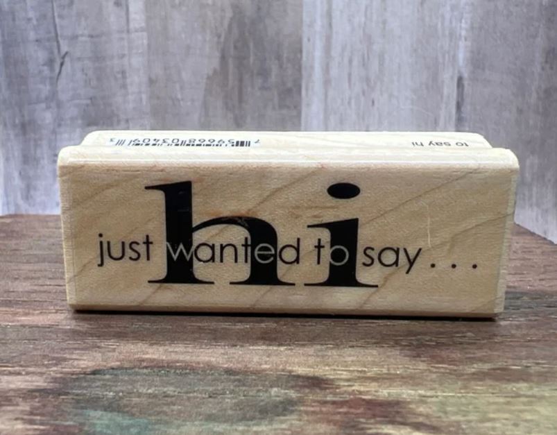 Penny Black -  to say hi