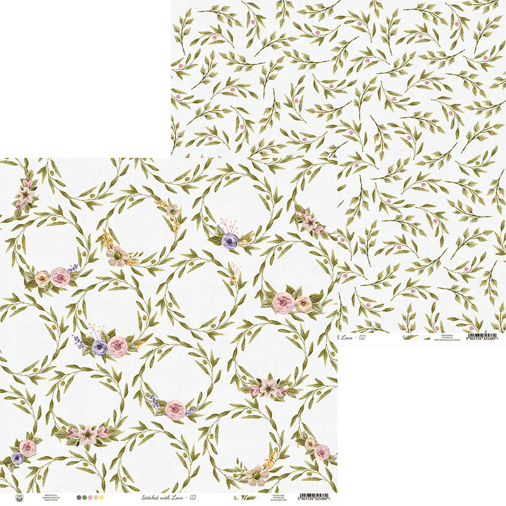 P13 - Stitched with love - # 02 - 12 x 12"