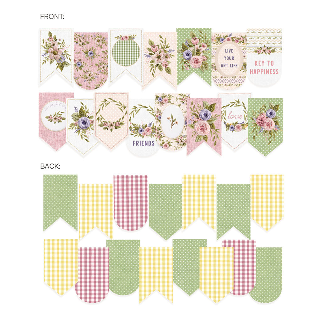 P13 - Stitched with love - Banner die cuts