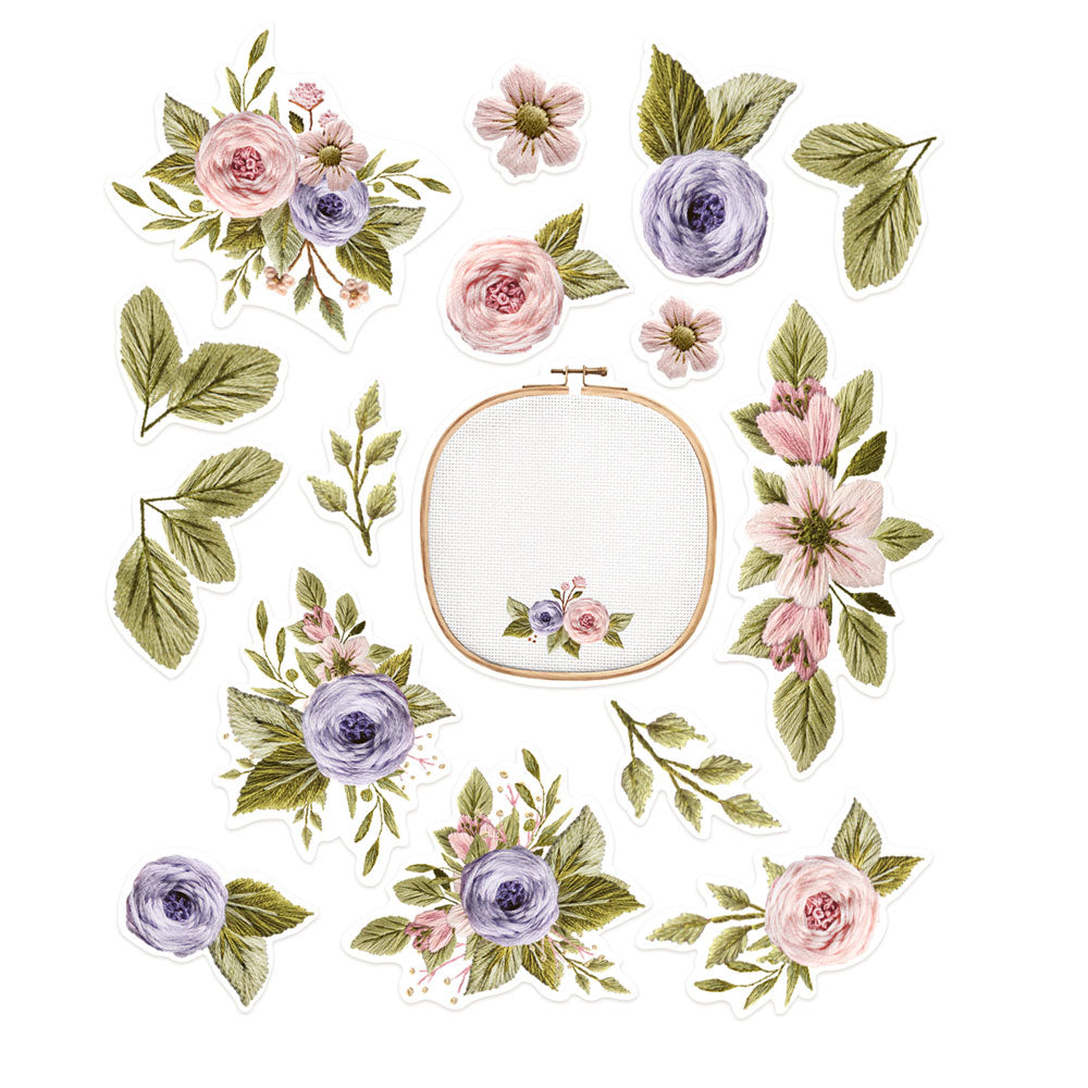 P13 - Stitched with love - Ephemera - die cuts