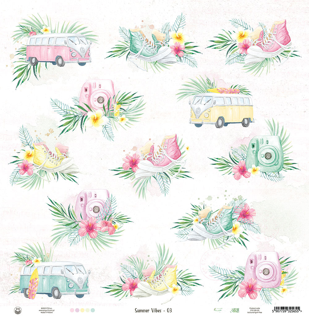 P13 - Summer Vibes - 03 - 12 x 12"