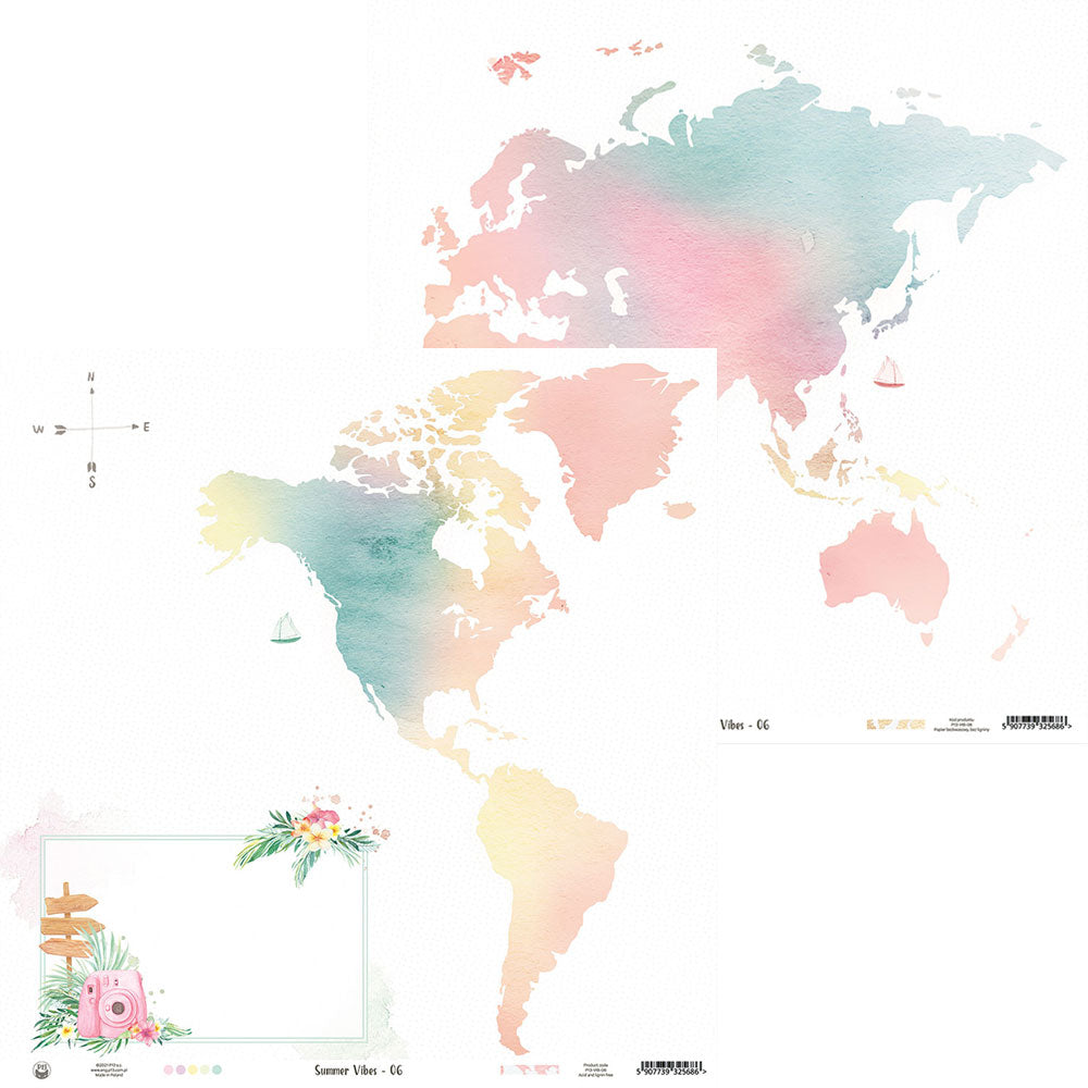 P13 - Summer Vibes -  06 -  12 x 12"