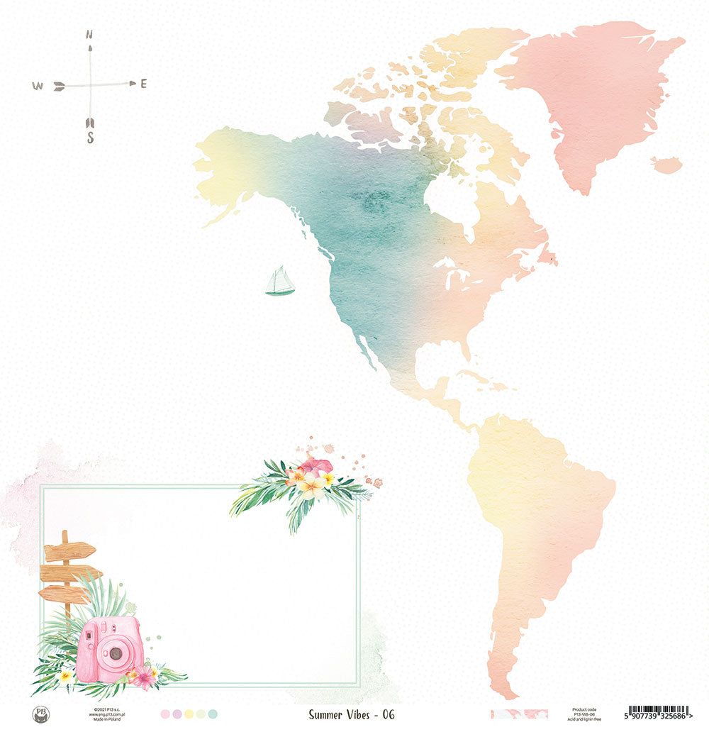 P13 - Summer Vibes -  06 -  12 x 12"