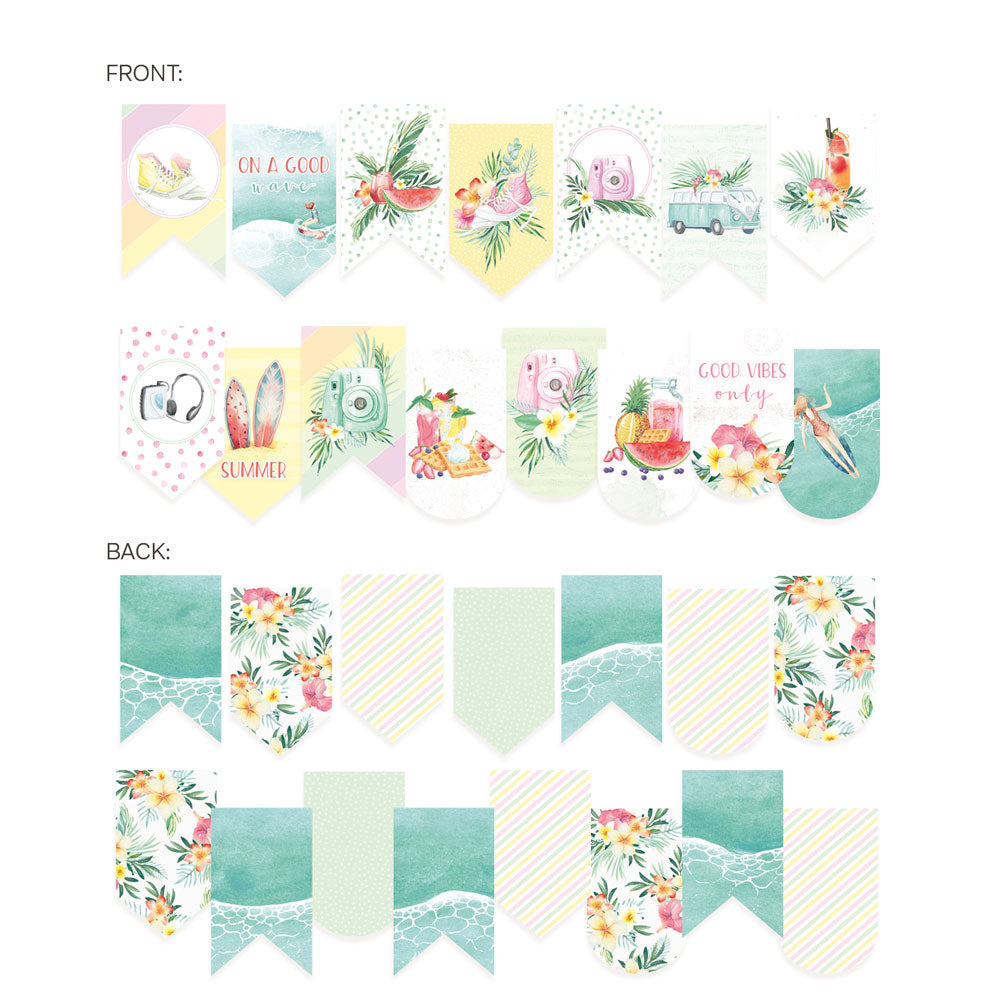 P13 - Summer Vibes - Banner die cuts
