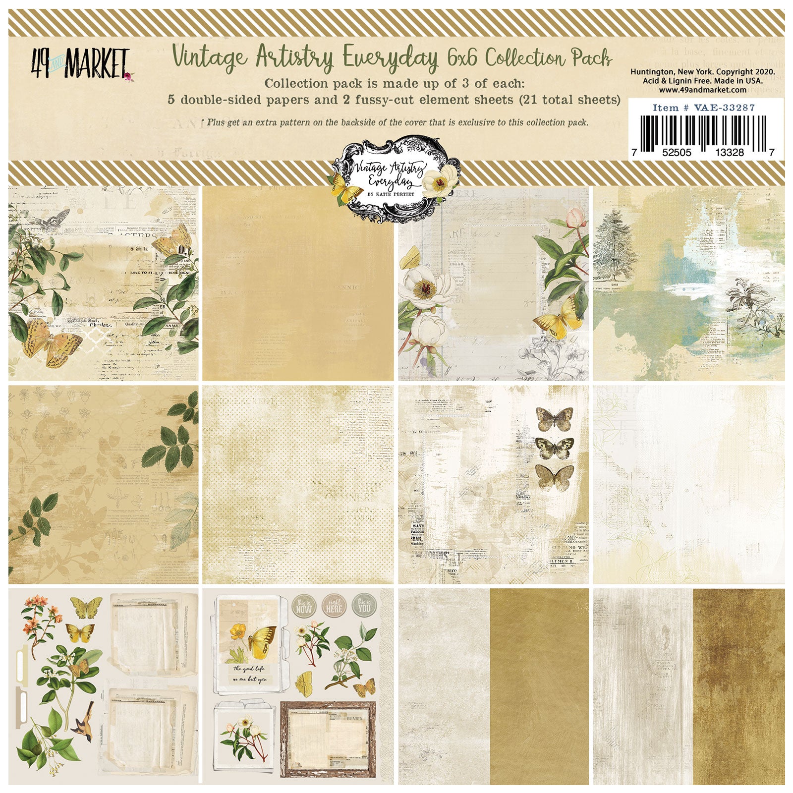 49 and Market - Vintage Artistry Everyday Collections - 6 x 6"