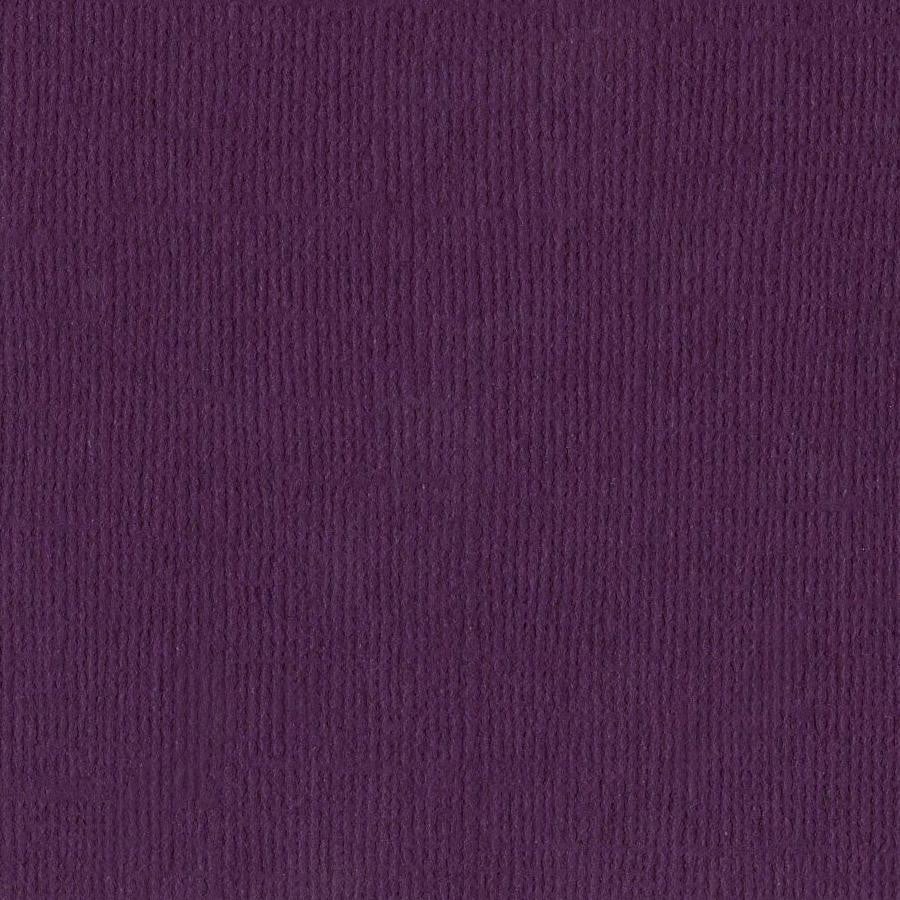 Bazzill Canvas 12 x 12 Velvet lilla kartong